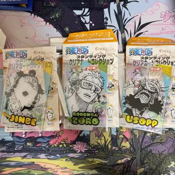 원피스 점프샵 스탠딩 클리어 카드 컬렉션