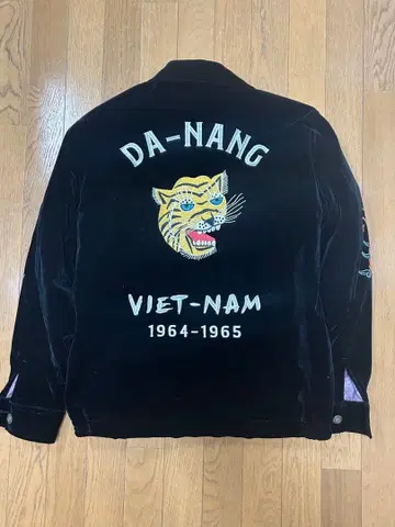 휴스턴 베트남 자켓 벨벳 베트남 자켓 충전솜 호랑이