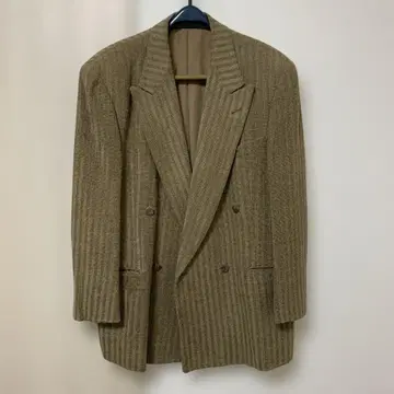 David N. Mottas 베이지 스트라이프 자켓