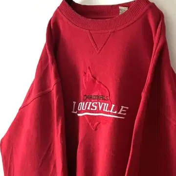 VESI 루이스빌 카디널스 자수 맨투맨 XL 레드 구제 의류
