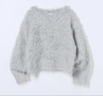 부클레 샤기 풀오버 그레이