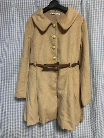 빅 사이즈 원피스풍 A라인 코트