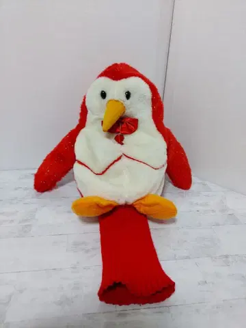 [ 새상품급 ] 드라이버 헤드커버 빨간색 펭귄 캐릭터 골프