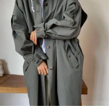nokcha 2way quality over trench coat