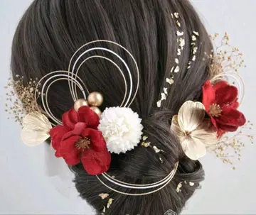 성인식 졸업식 머리 장식