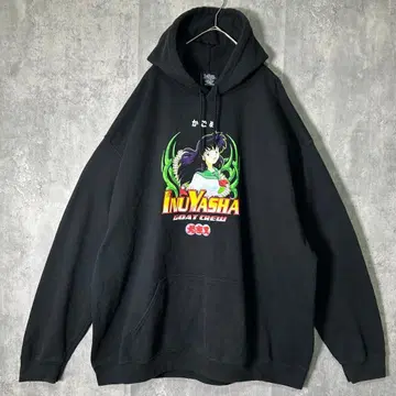 레어 Goat Crew 이누야샤 히구라시 카고메 후드티 니카라과제 블랙