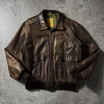 [ 90s ] G-1 A-2 플라이트 가죽 자켓