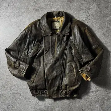 [ 90s ] G-1 A-2 플라이트 가죽 자켓