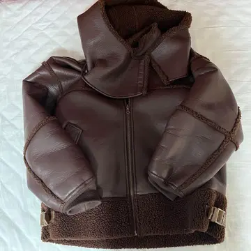 6(ROKU) FAKE LEATHER x BOA ZIP BLOUSON