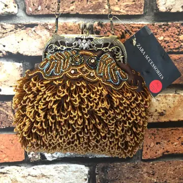 ZARA 자라 비즈 장식 파티 백 정가 6900엔