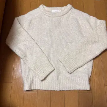 완판템 OHOTORO Mixed Round Knit purple