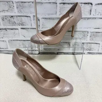 DIANA 다이애나 글리터 하이힐 펌프스 라메 베이지 23.5