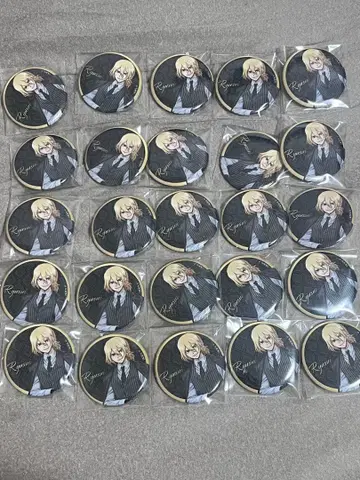 Dr.STONE 닥터스톤 나나미 류스이 캔뱃지 블랙 슈트 25개