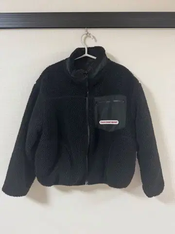 블랙 플리스 자켓