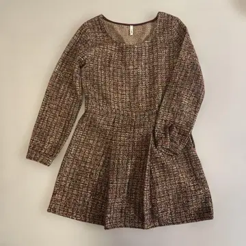 pinks sond. 브라운 트위드 원피스