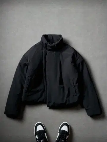 충전솜 집업 자켓 블랙 미사용 선착순