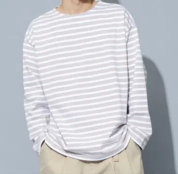오시발 스트라이프 긴팔 XL 사이즈 상당 MORGANITE WHITE