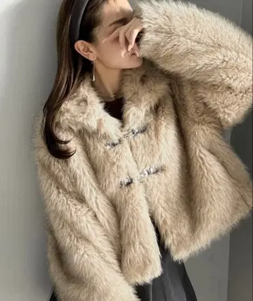 택 포함 미사용 새상품 퍼 블루종 아우터