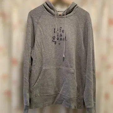 Life is good 자수 맨투맨 후드티 M 사이즈