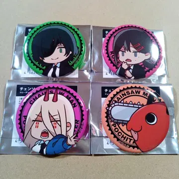 체인소 맨 포치타 파워 히메노 코베니 캔뱃지 세트