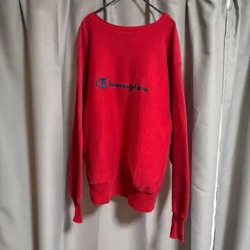 Champion REVERSE WEAVE 리버스 위브 자수 택 빨간색