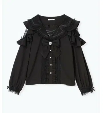 노에미 셔츠 트렌치 세일러 오픈 숄더 블라우스