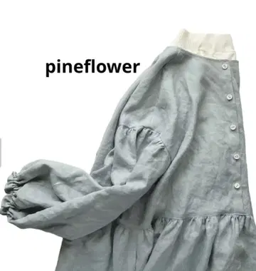 인기 작가 pineflower 탁한 블루 2way 원피스