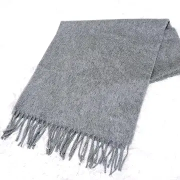 새상품급 아쿠아 스큐텀 캐시미어 100% 영국제 머플러 그레이