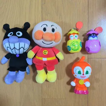 호빵맨 세균맨 짤랑이 봉제 인형 피규어 키링