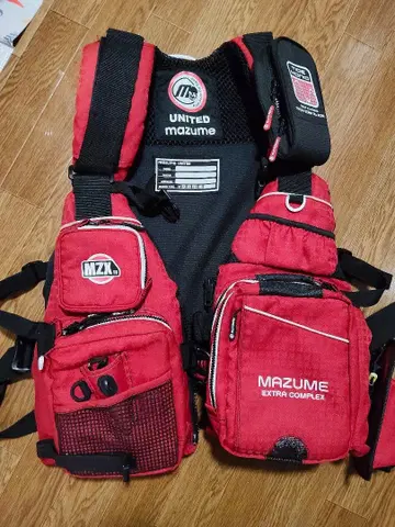 MAZUME EXTRA COMPLEX 레드 구명 조끼
