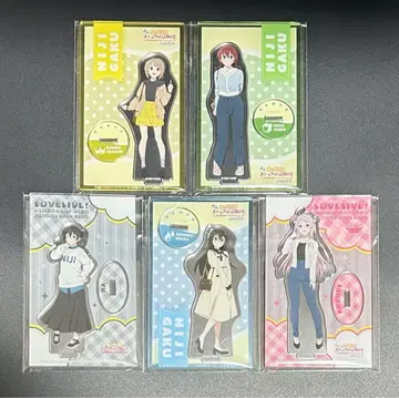 러브 라이브 니지가사키 학원 트레이딩 아크릴 스탠드 5개 세트