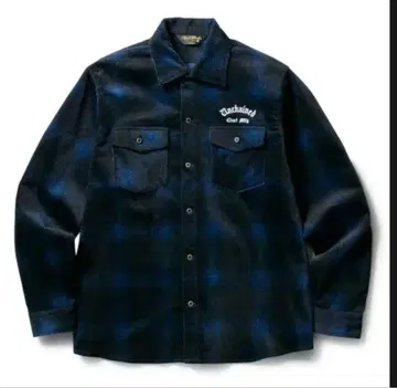 CLUCT 클럭 옴브레 체크 코듀로이 셔츠 M