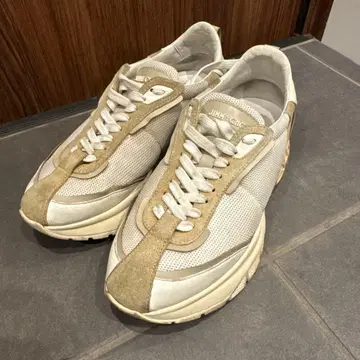 JIMMY CHOO 스니커즈 화이트/베이지