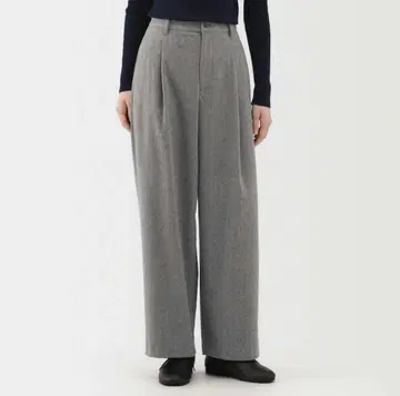 새상품 무인양품 턱 와이드 팬츠 XL 그레이