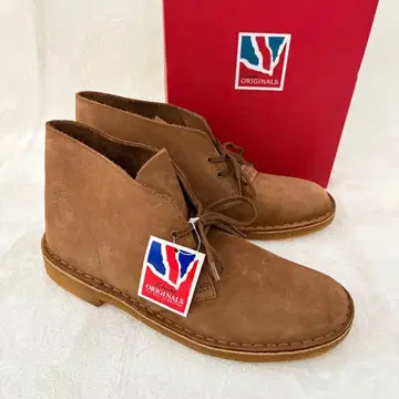 택 포함 Clarks 클락스 Desert Boot 브라운 스웨이드
