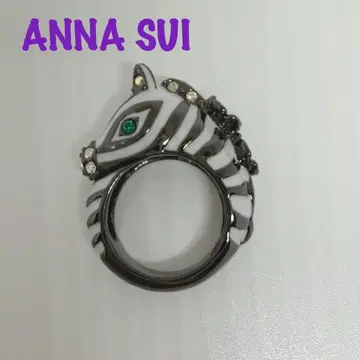 ANNA SUI 제브라 헤드링 안나수이 반지 얼룩말 블랙 x 화이트