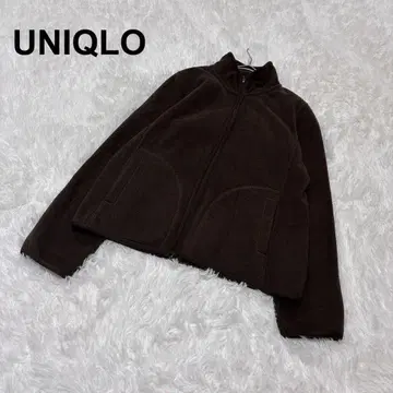 [유니클로] 플리스 자켓 브라운 계열 M 겉옷 아우터 스테디셀러 집업