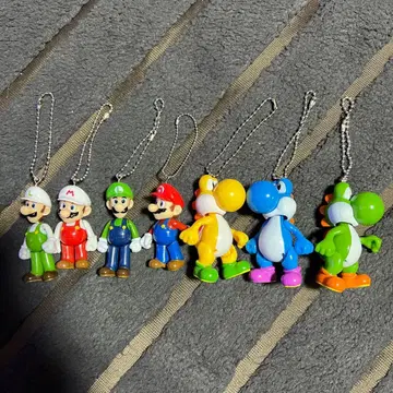 마리오 캐릭터 키링 7개 세트