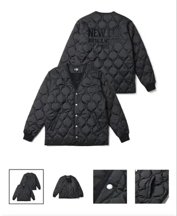 NEW ERA 골프 인슐레이티드 퀼팅 자켓 블랙