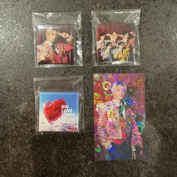 M!LK 사노 하야토 홀로그램 트레이딩 카드 캔뱃지 좋아 죽겠어!