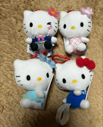 헬로키티 카라비너 부착 마스코트 인형뽑기 경품 SEGA 전 4종 세트
