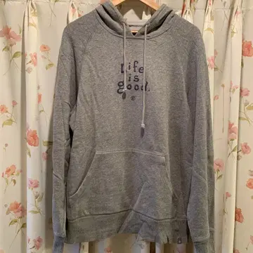 Life is good 자수 맨투맨 후드티 M 사이즈