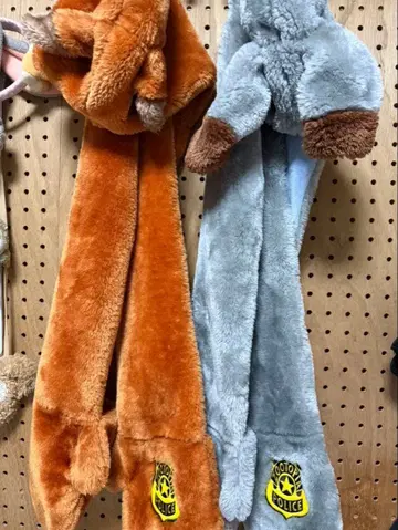 주토피아 주디 닉 팬캡 머플러