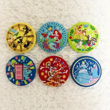 디즈니 자수 캔 배지 비스킷