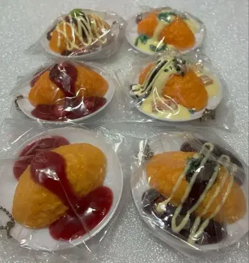 미사용 오므라이스 리얼 키친 시리즈 식품 샘플 키링 오믈렛