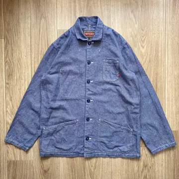 CHEVIGNON 셰비뇽 데님 샴브레이 워크 자켓