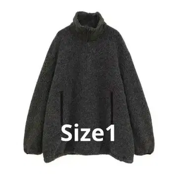 CLANE SLIVER HALF ZIP TOPS 그레이 사이즈 1