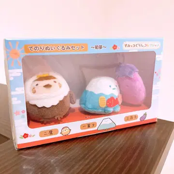 스미코구라시 설날 첫 꿈 테노리 봉제 인형 세트 첫 꿈 후지, 매, 가지