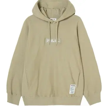 밀크페도 로고 자수 후드티 맨투맨 후디 라이트 그린