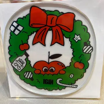 IGIN 크리스마스 리스 아크릴 코스터